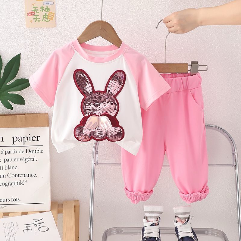 Sequinned Bunny Pant Set