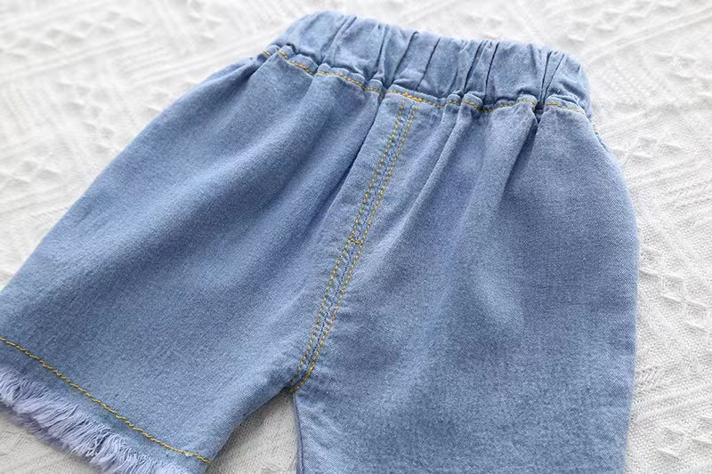Self Love Denim Shorts Set