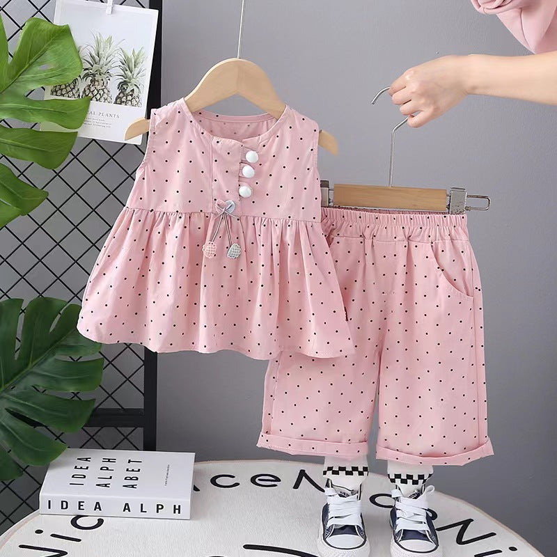 Small Polka Dots Shorts Set
