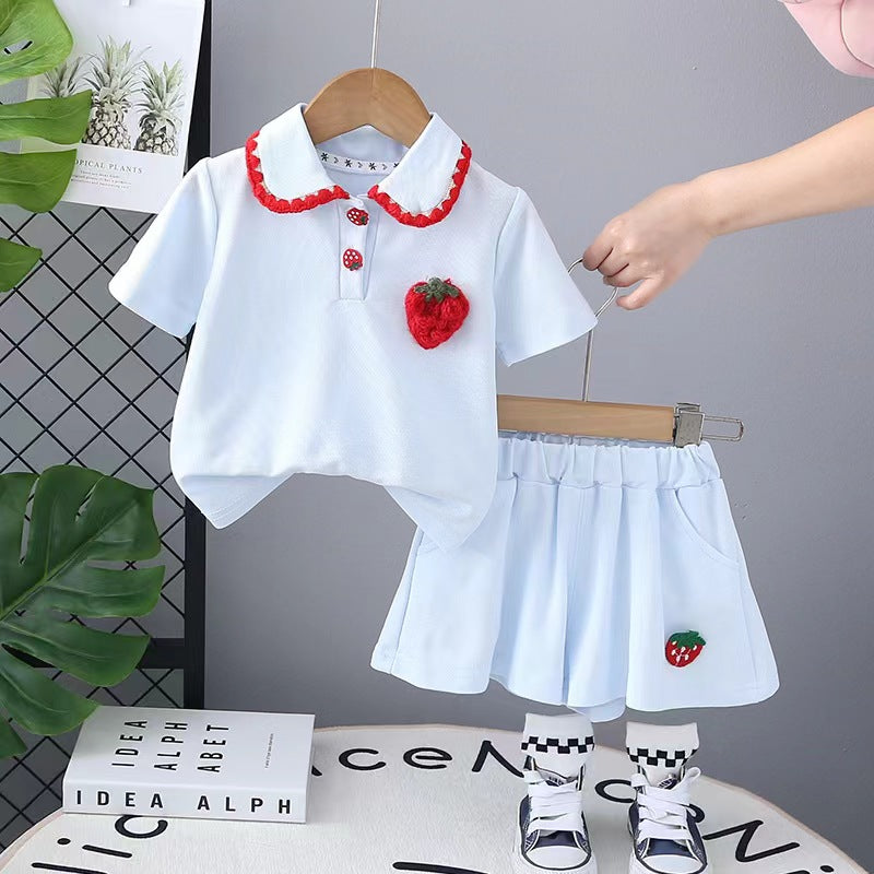 Strawberry Shorts Set