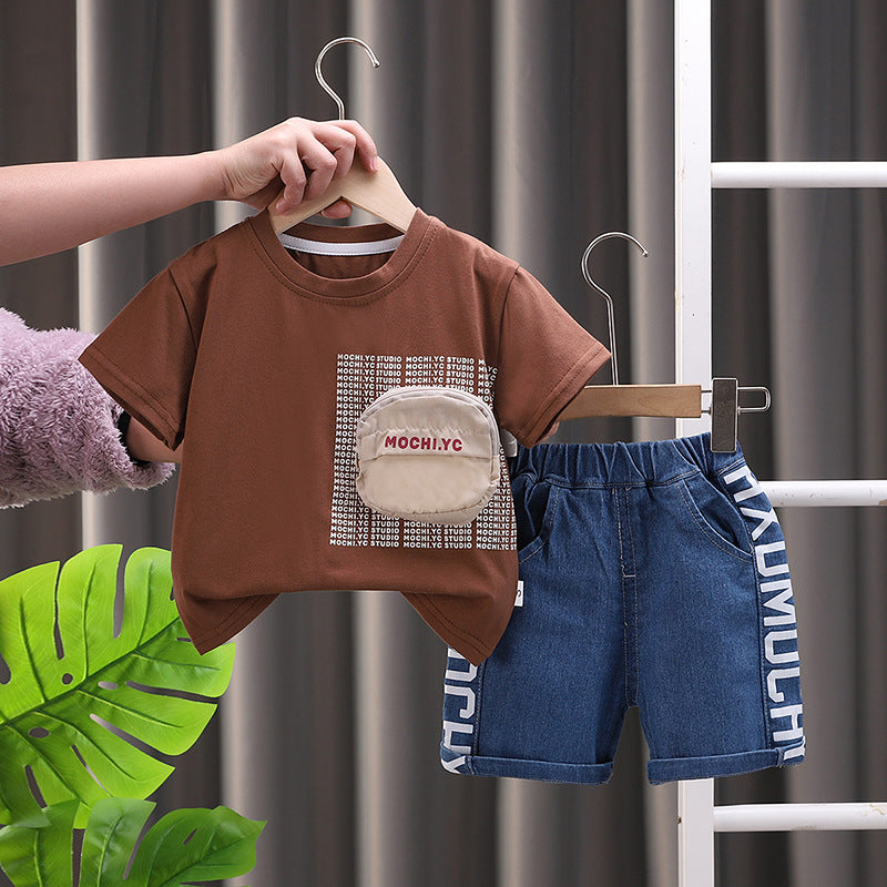 3D pocket Short Set