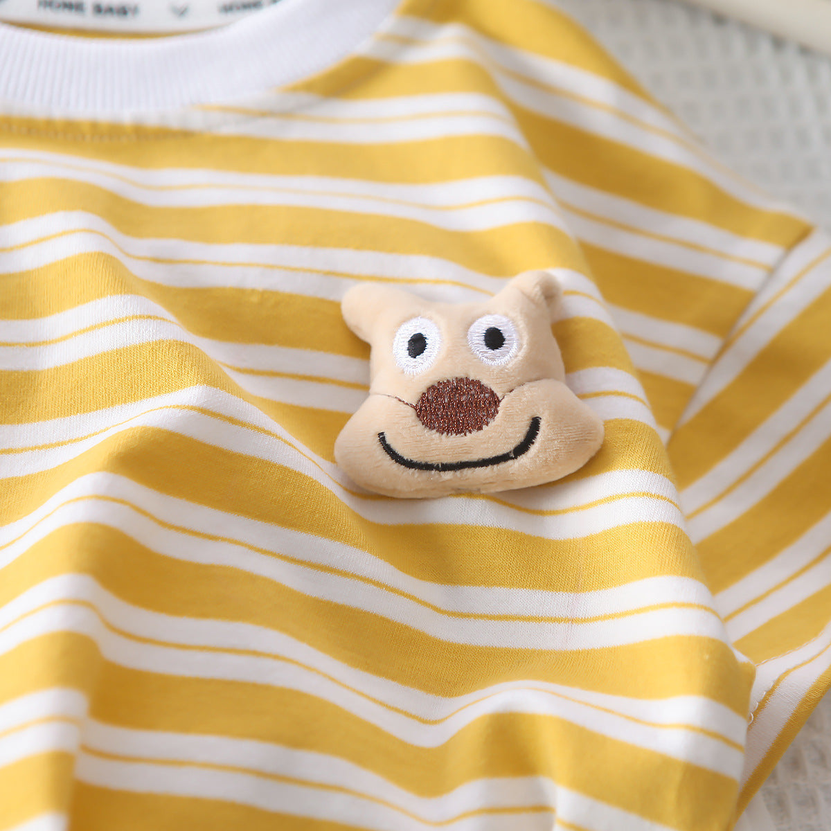 Stripped Tshirt Shorts Set