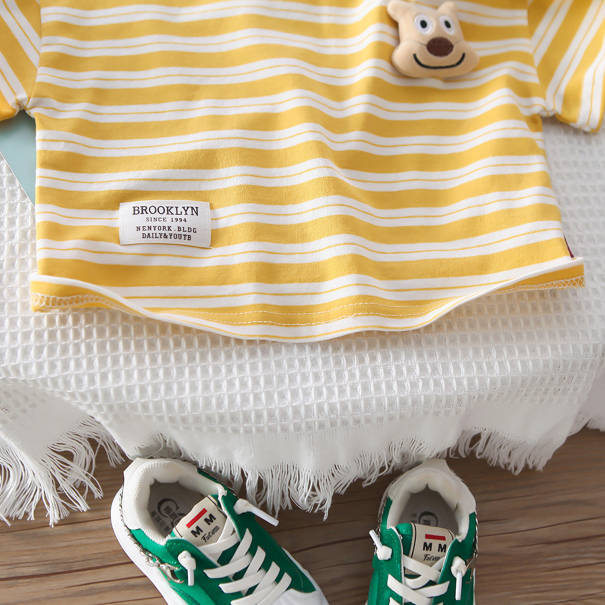 Stripped Tshirt Shorts Set
