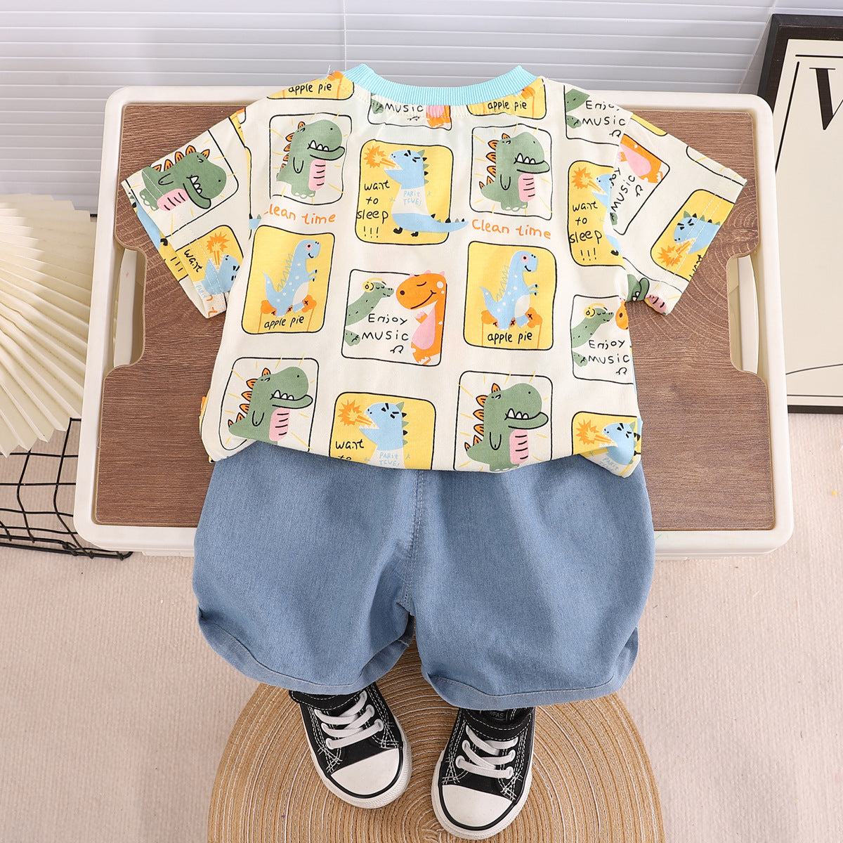 Dinosaur Tshirt Denim Set