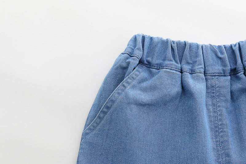 Car Denim Short Set