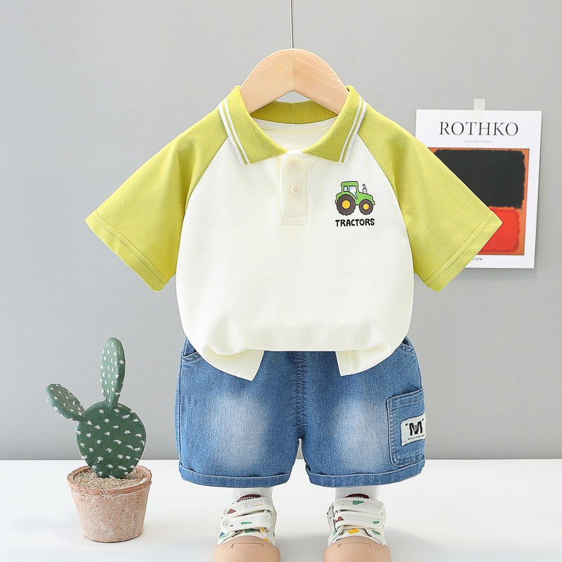 Polo Tshirt Shorts Set