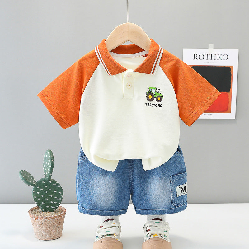 Polo Tshirt Shorts Set