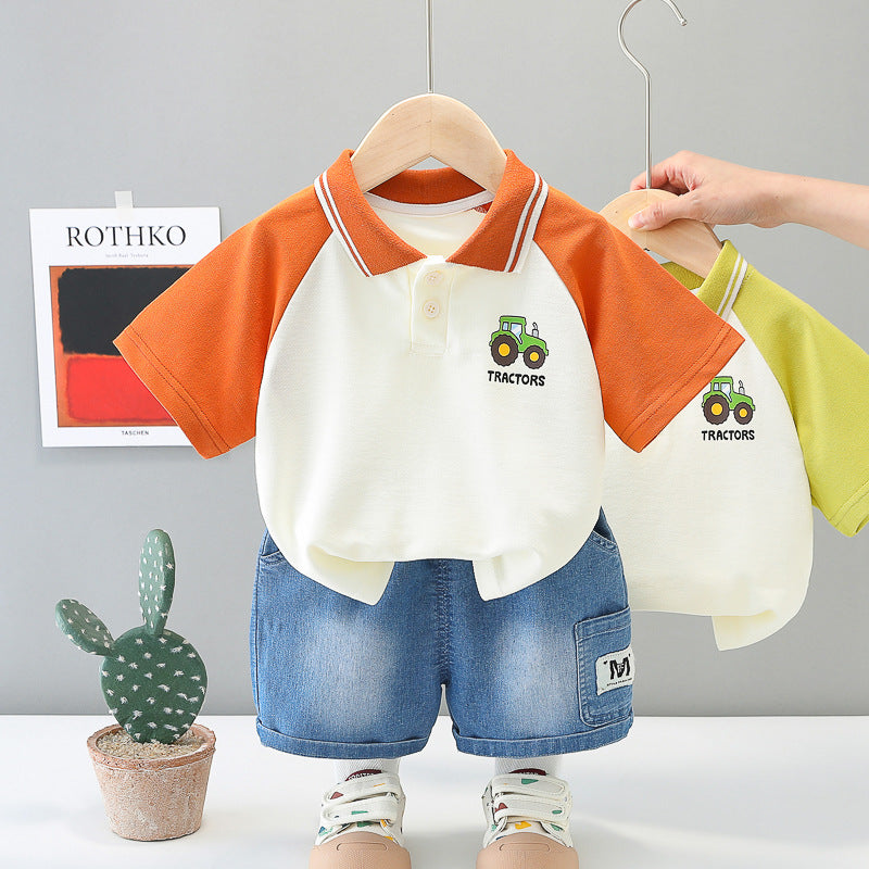Polo Tshirt Shorts Set