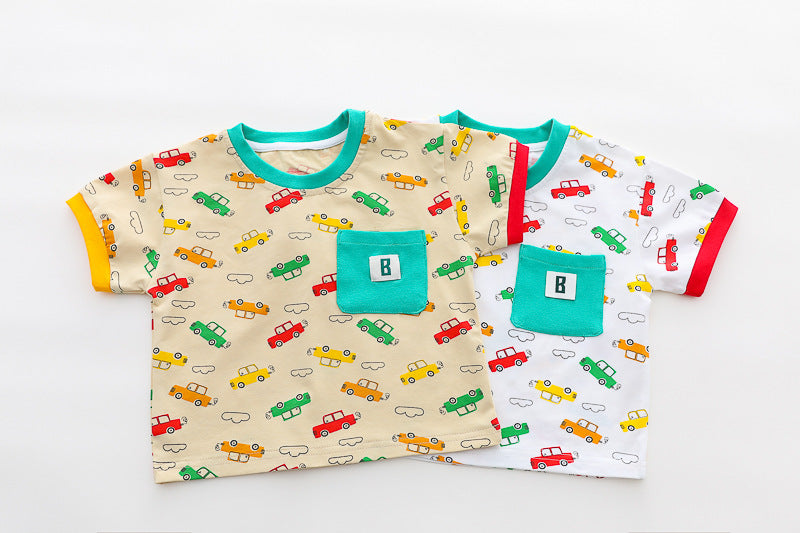 Car Tshirt Short Set