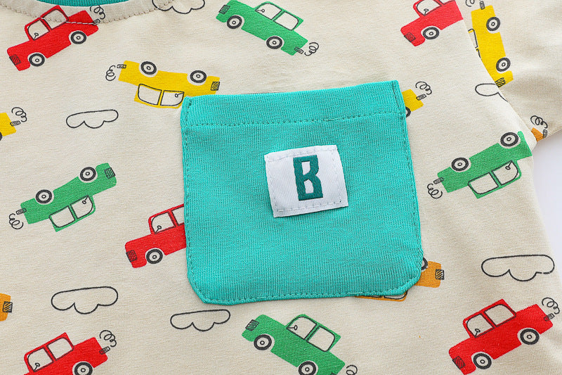 Car Tshirt Short Set