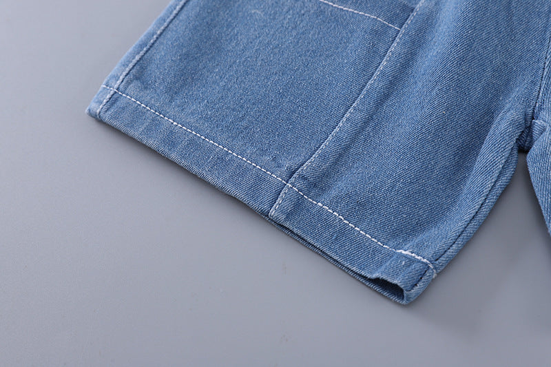 Dog Denim Short Set