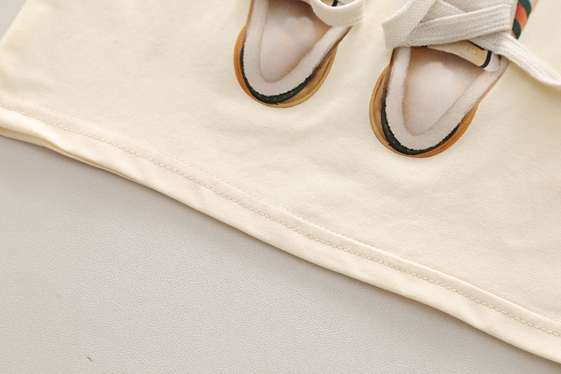 Shoes Denim Shorts Set