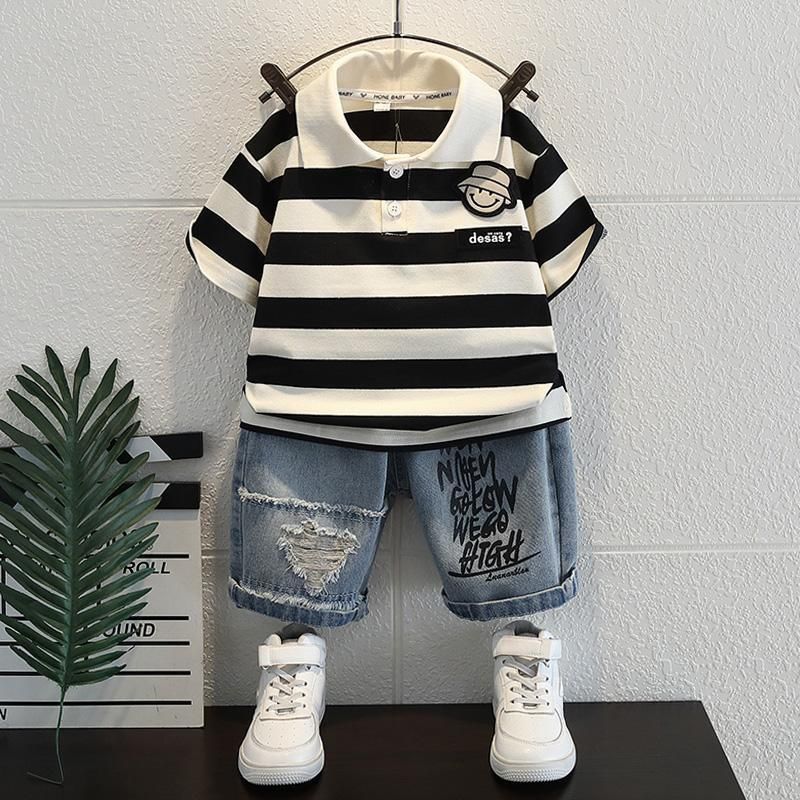 Monochrome Shorts Set