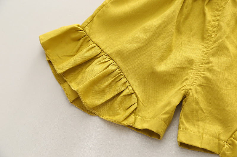 Peter Pan Collared Shorts Set