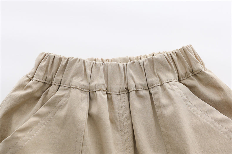 Stripped T-Shirt Shorts Set