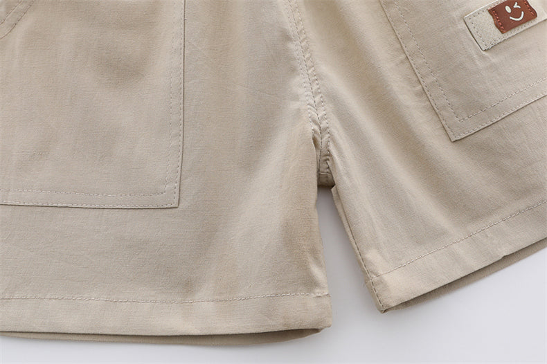 Stripped T-Shirt Shorts Set