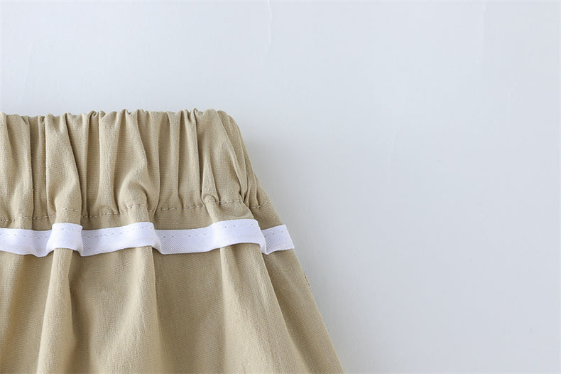 Stripped T-Shirt Shorts Set