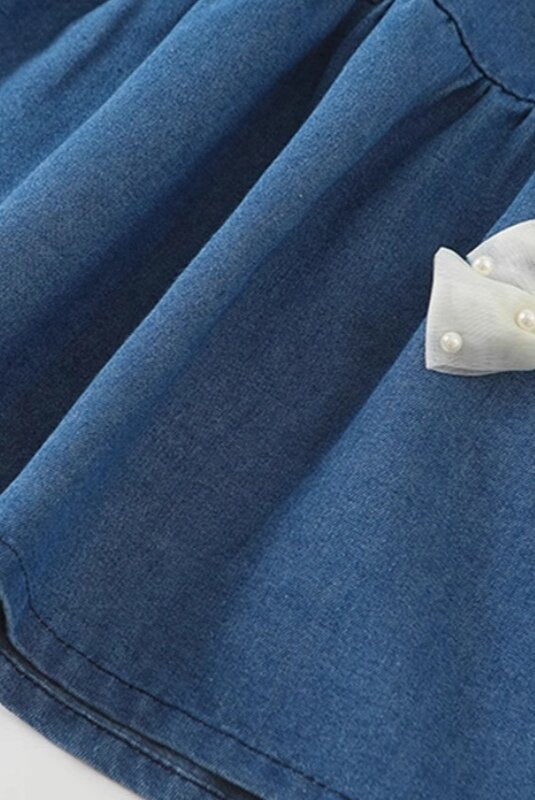Bow Denim Dress