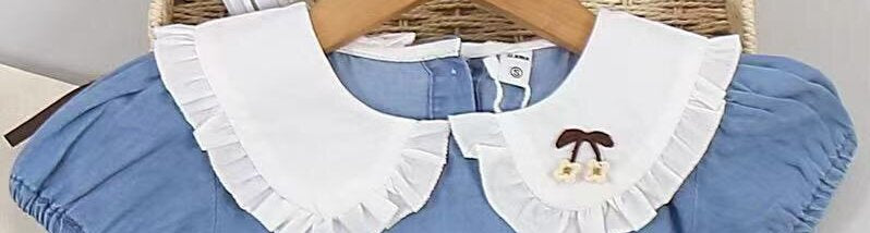Peter Pan Collared Denim Dress