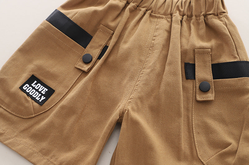 Monochrome Shorts Set