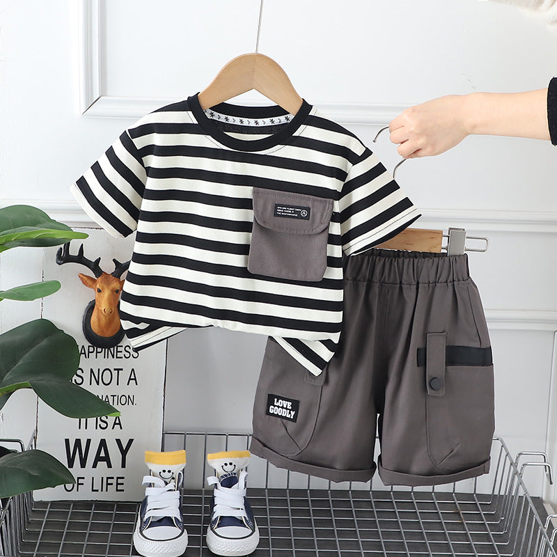Monochrome Shorts Set