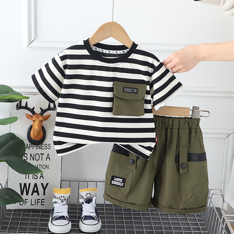 Monochrome Shorts Set