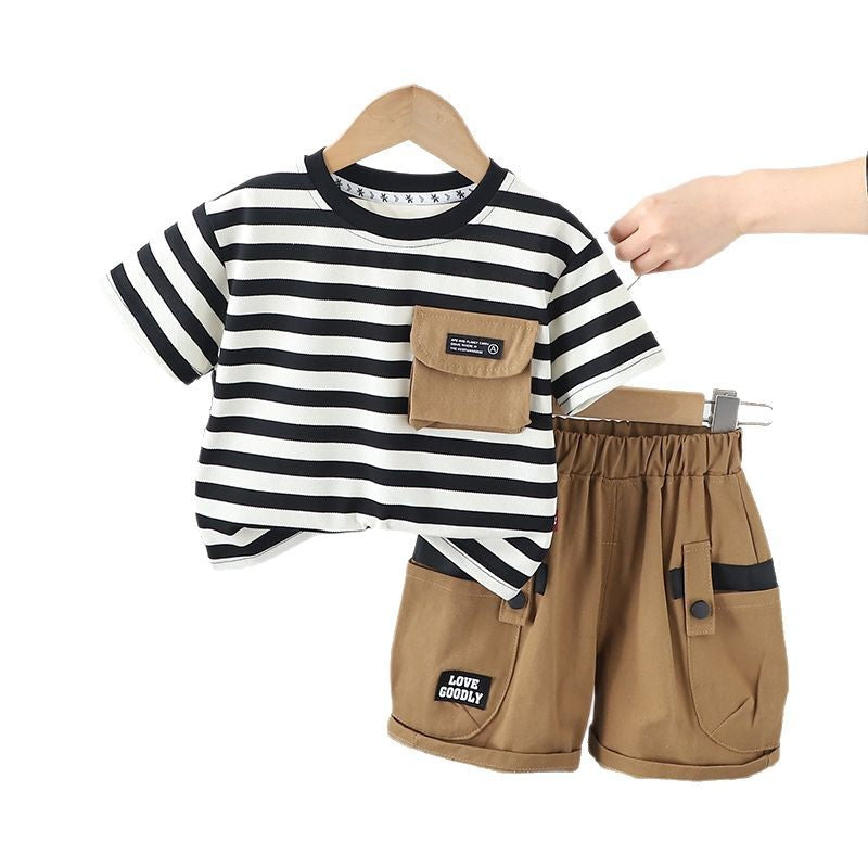 Monochrome Shorts Set