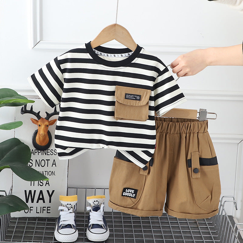 Monochrome Shorts Set