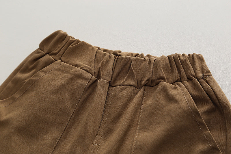 Constrasting Pocket Shorts Set