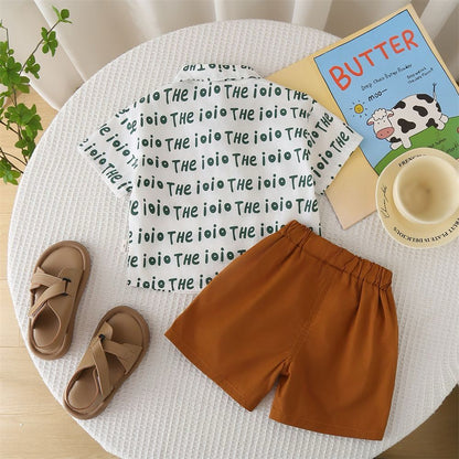 Contrasting Shorts Set
