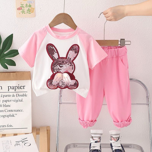 Sequinned Bunny Pant Set