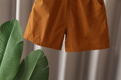 Contrasting Shorts Set