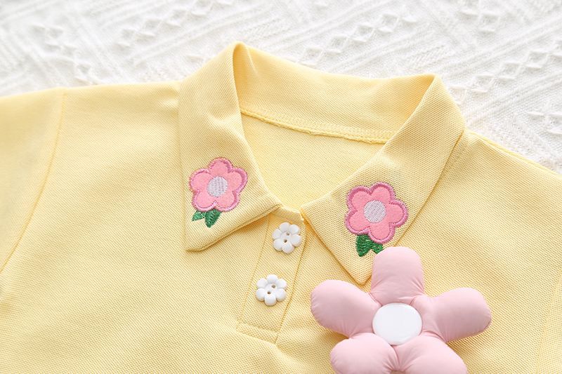 3D Flower Shorts Set
