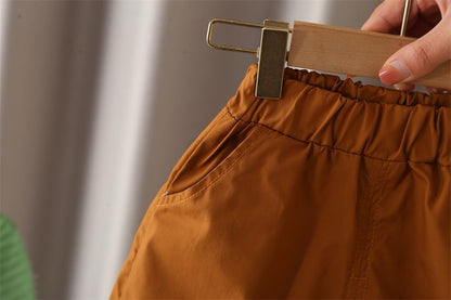 Contrasting Shorts Set