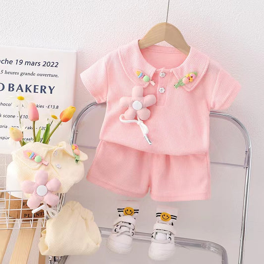 3D Pastel Shorts Sets