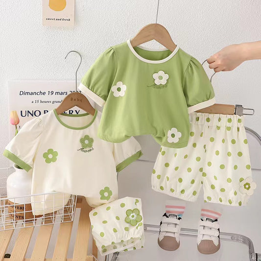 Polka Dot Shorts Set