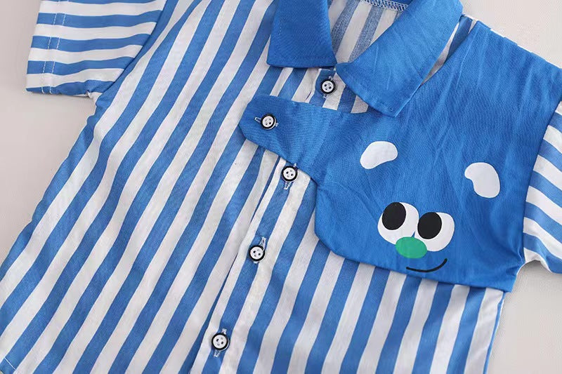 Bear faced Shirt Set