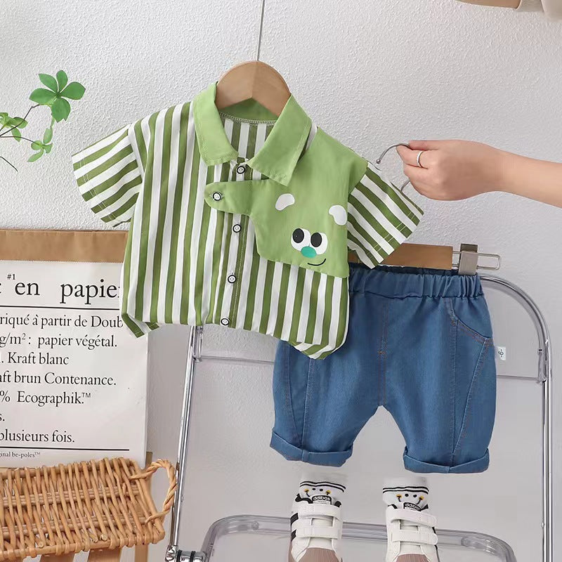 Bear faced Shirt Set