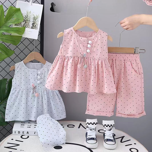 Small Polka Dots Shorts Set