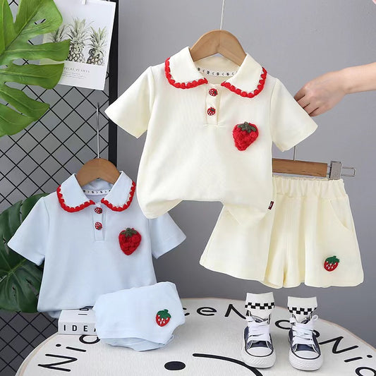 Strawberry Shorts Set