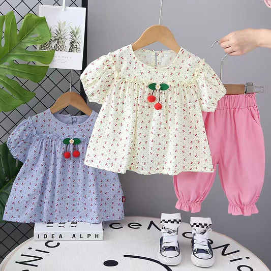 Cherry Pants Set