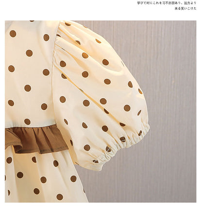 Polka Ruffled Shorts Set