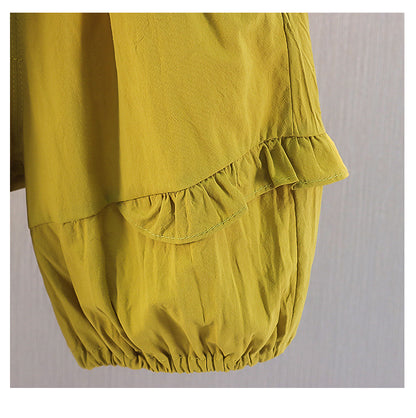 Polka Ruffled Shorts Set