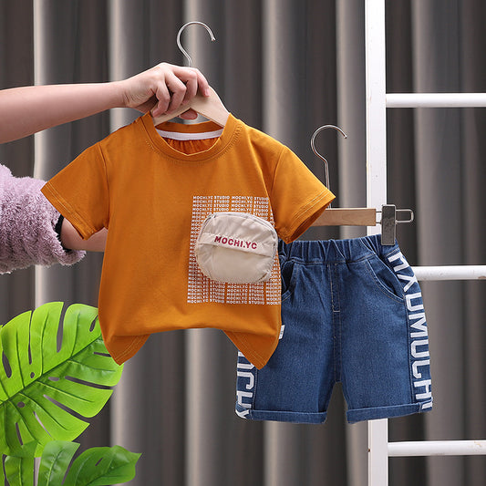3D pocket Short Set