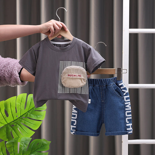 3D pocket Short Set