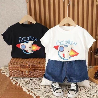 3D Rocket Denim Set