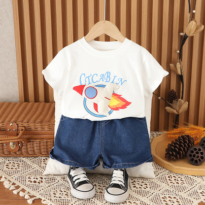 3D Rocket Denim Set