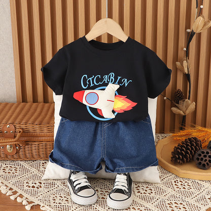3D Rocket Denim Set