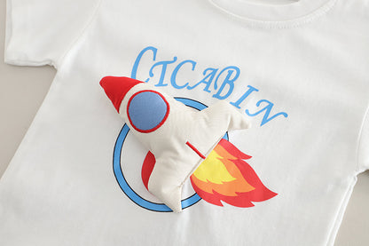 3D Rocket Denim Set