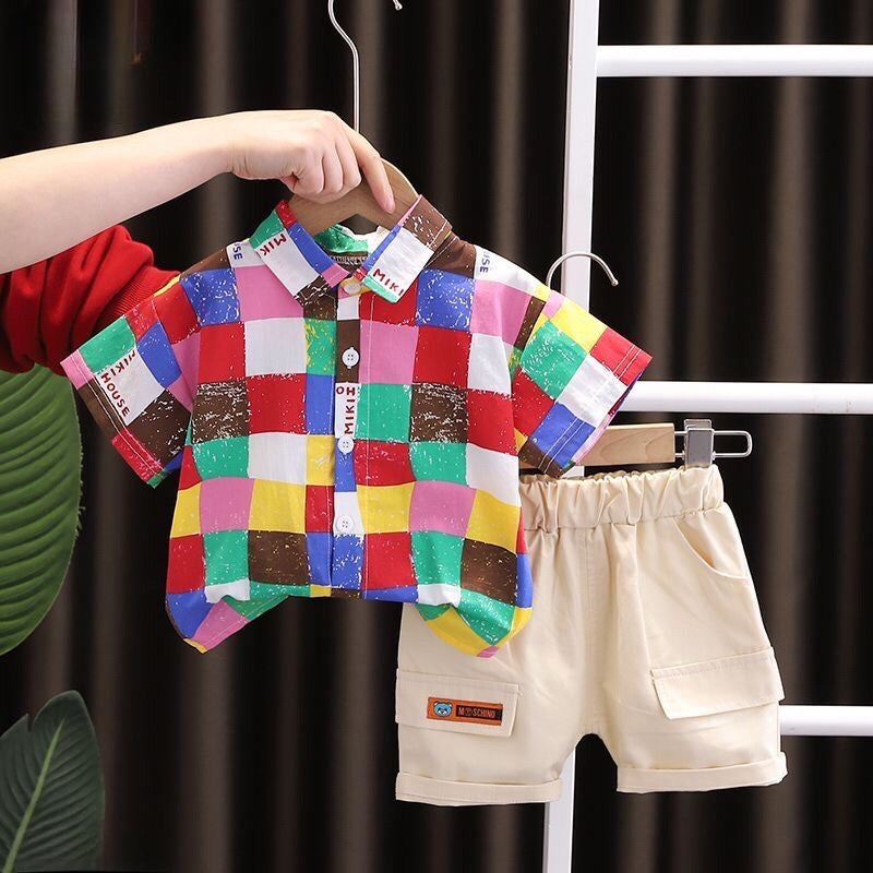 Multicolored Shirt Set